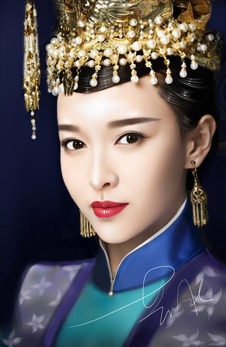 锦绣未央－手绘版（图ZNjU3MjY4MzY=） - 创作习作 - 站酷设计师huangguozhi原创素材 - 站酷ZCOOL