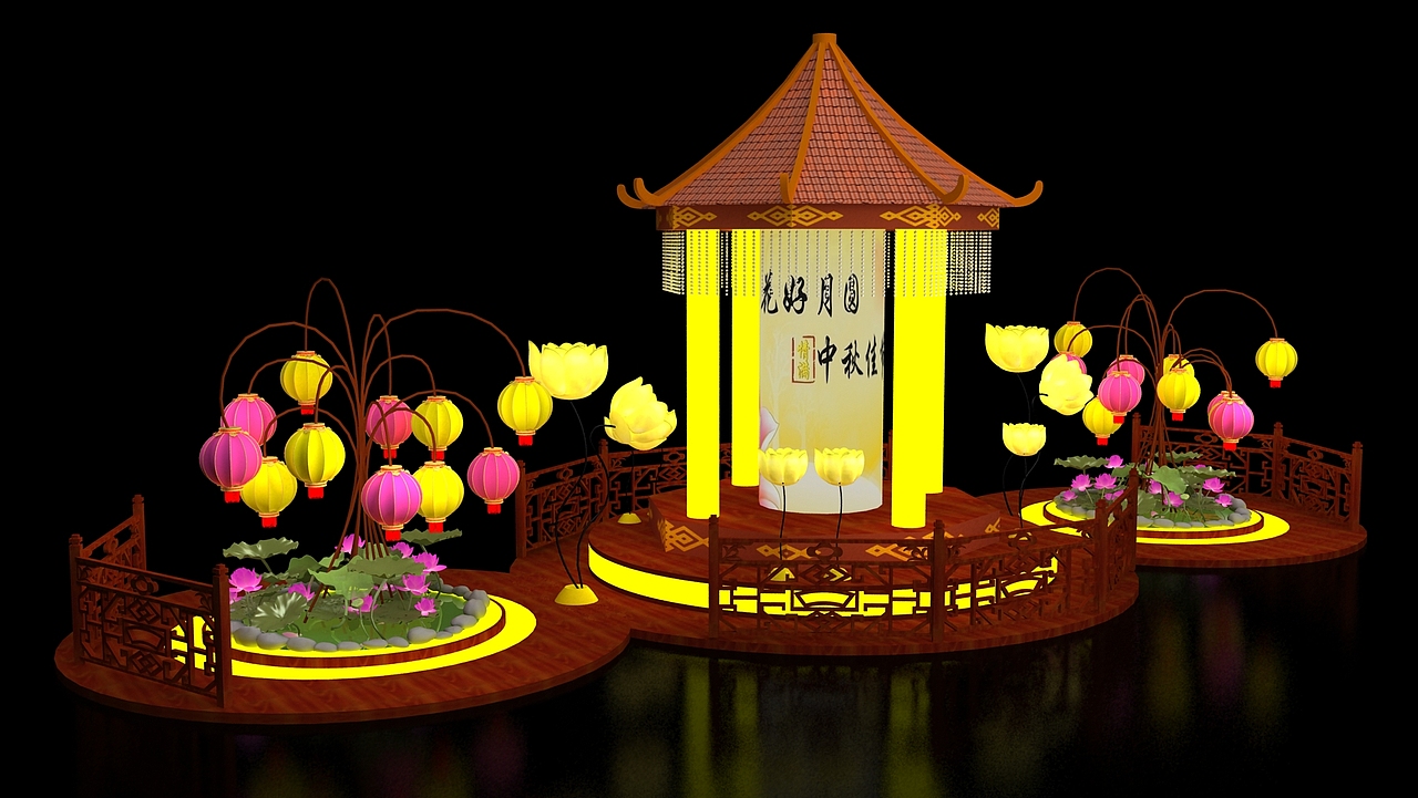 2014中秋美陈|龙岗万科广场（图ZMTI1OTIzOTM2） - 其他三维 - 站酷设计师Kirua_y原创素材 - 站酷ZCOOL