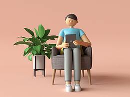 C4D卡通曲面建模