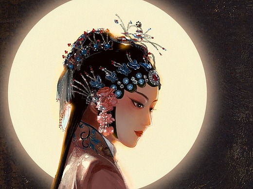 戏曲 | 青衣   古风插画