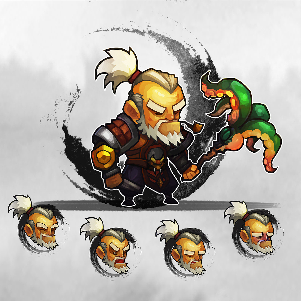 卡通Q版三国角色设计