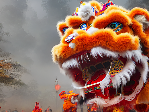 #AI创作实验室#一百只狮