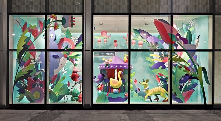 lottedmall橱窗展示设计