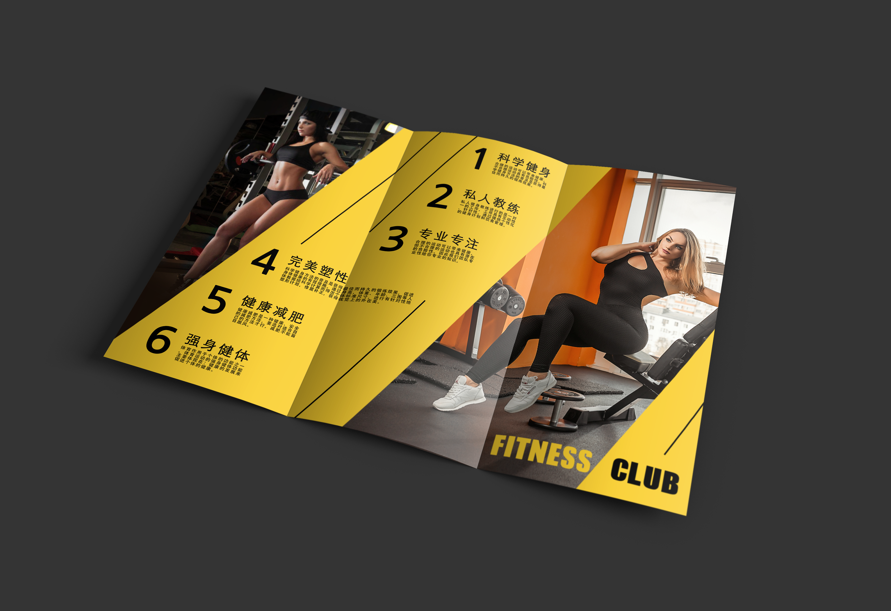 三折页 | 健身房宣传
