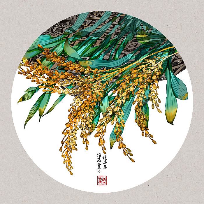 诗词画雅集（二）——圆框版（图ZMjMyMjUzNzMy） - 商业插画 - 站酷设计师晚安婉子原创素材 - 站酷ZCOOL