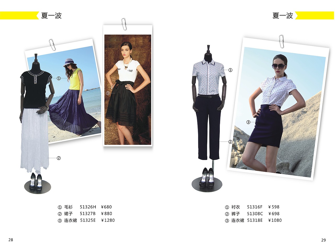 春夏搭配手册-女装搭配画册