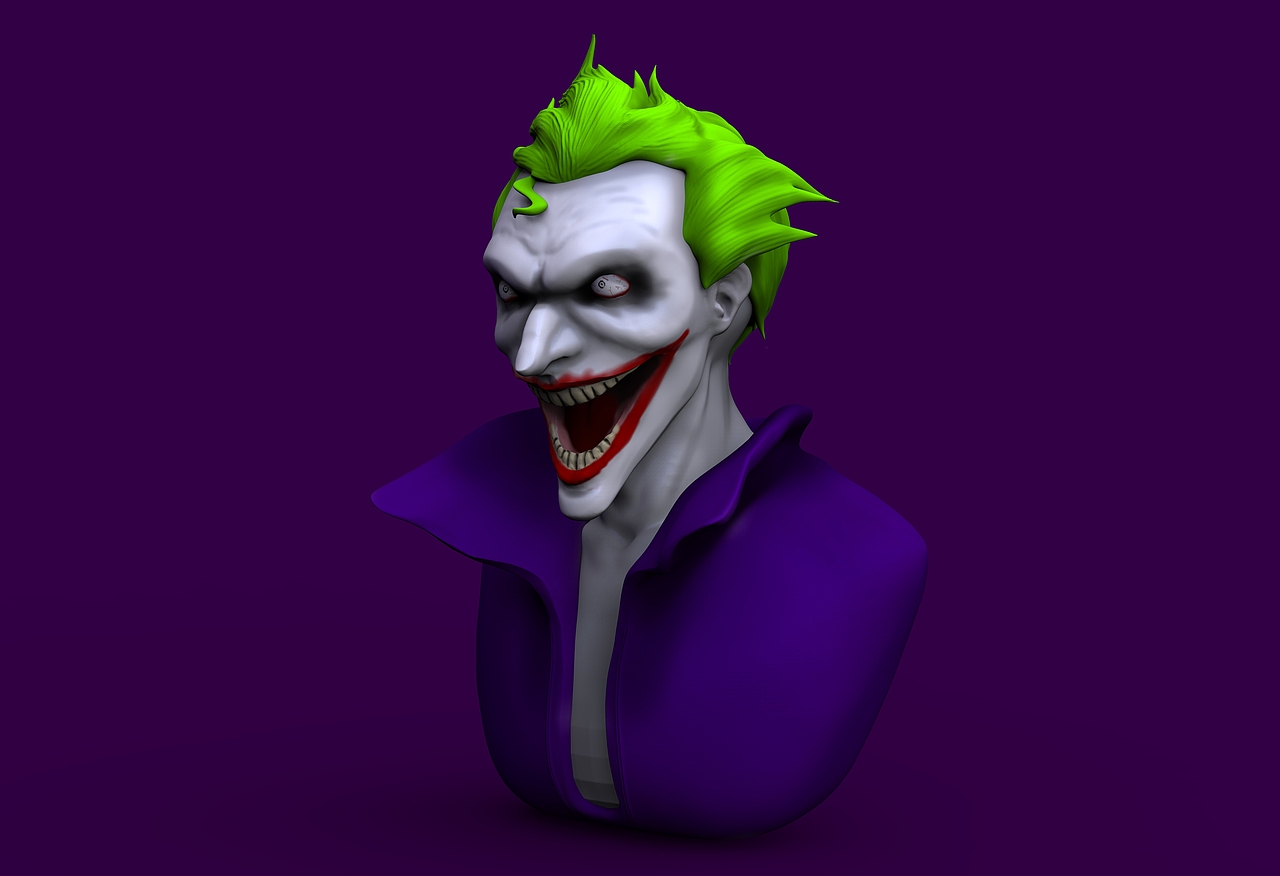 小丑胸像_jokejoker-站酷zcool
