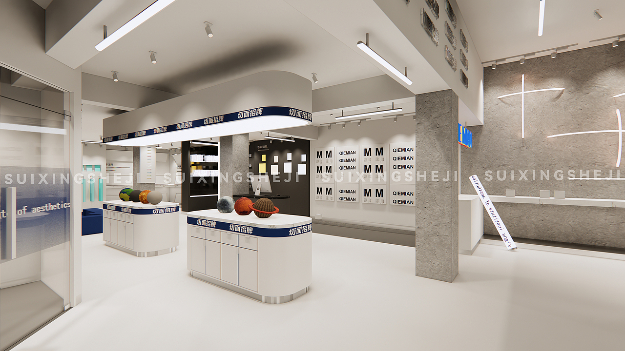 随形原创设计·门店展厅（图ZMzM0MDM2Njk2） - 商业空间设计 - 站酷设计师随形空间设计原创素材 - 站酷ZCOOL