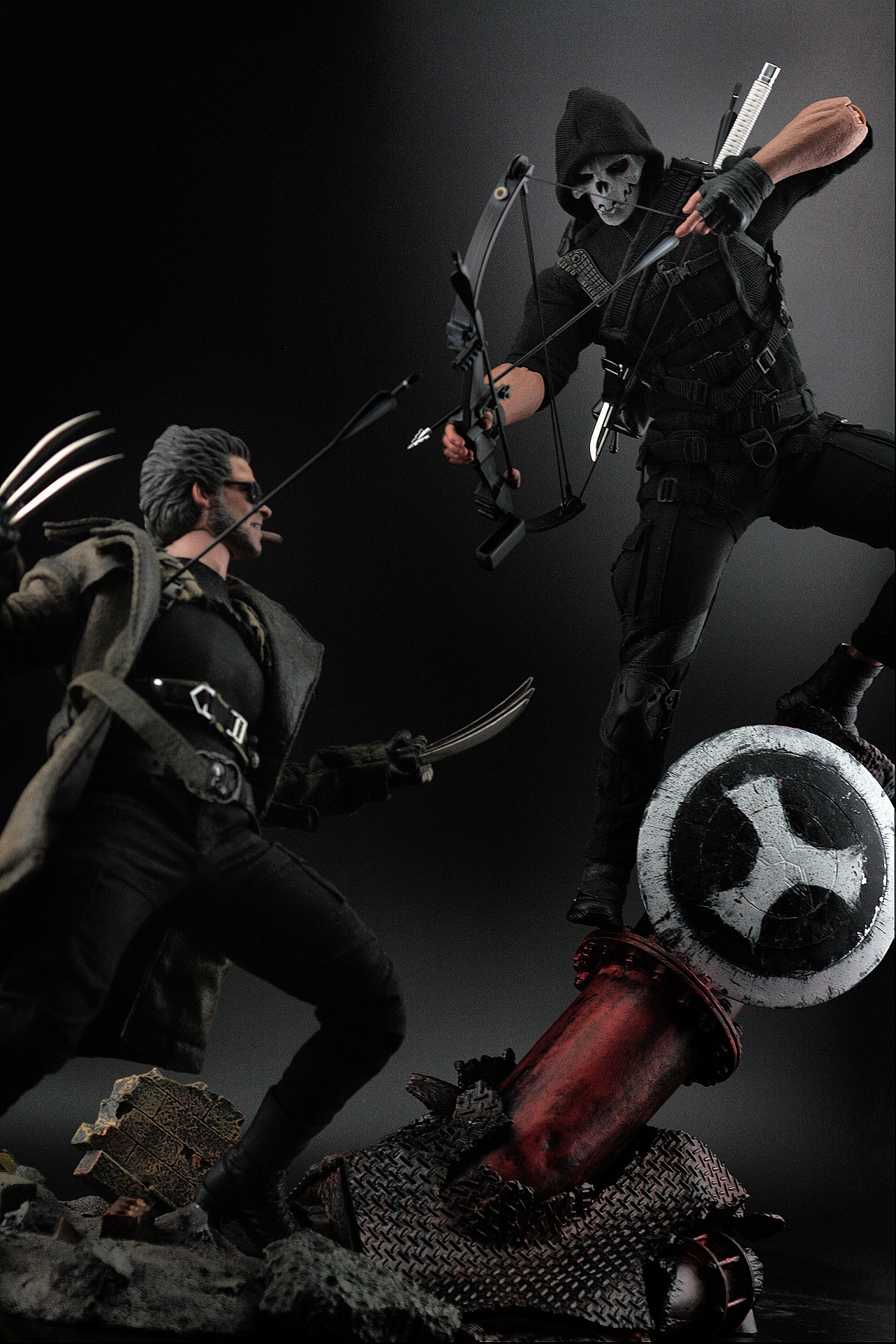 模仿大师对战金刚狼拍摄花絮一则