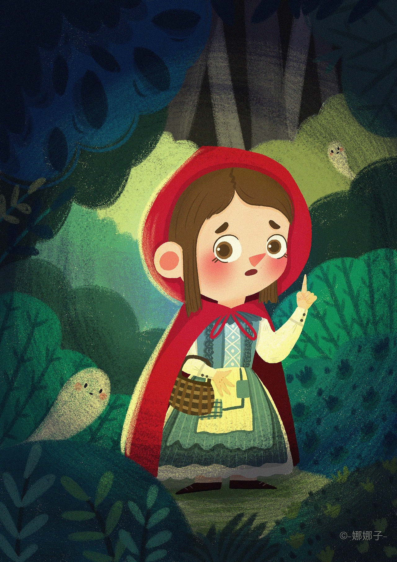 小红帽|插画|儿童插画|娜娜子呀_原创作品-站酷zcool