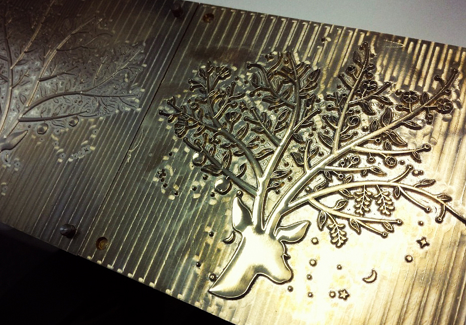 高精度浮雕烫金版