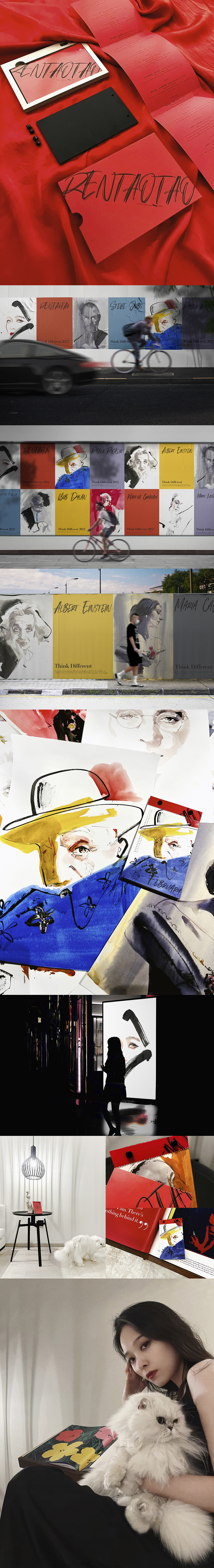 致敬自由的灵魂｜Think Different 2022（图ZMjg3NDk0MDUy） - 商业插画 - 站酷设计师任桃桃原创素材 - 站酷ZCOOL