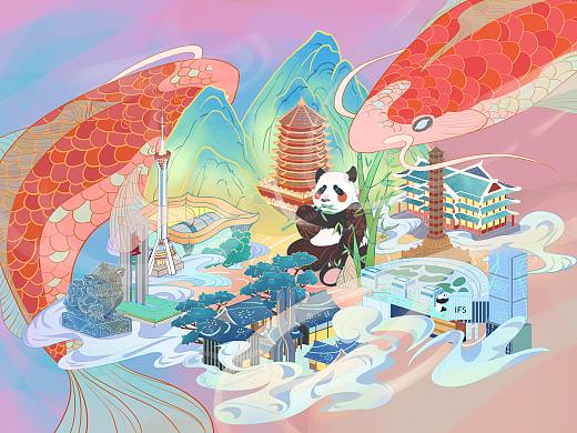 《成都》城市插画