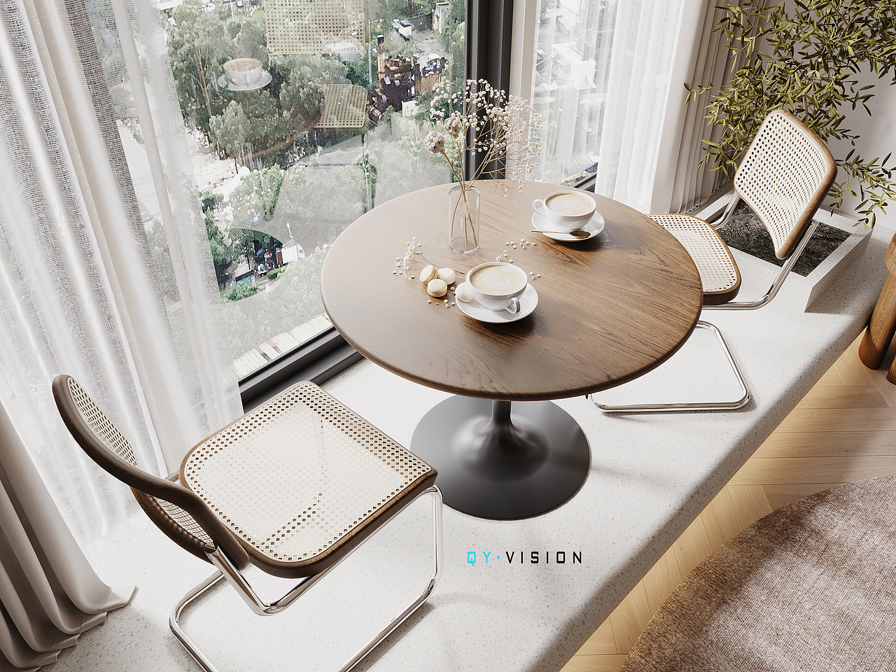 奶油诧寂风loft公寓