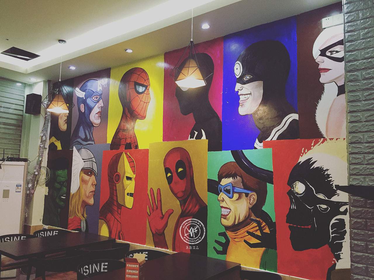 墙绘| 漫威创意插画