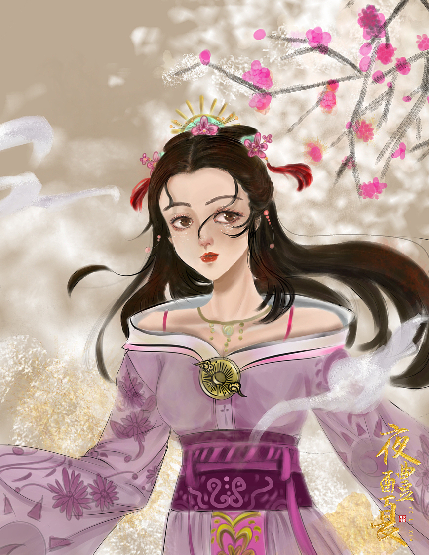 寒梅（图ZMjQ0MTMzMTAw） - 概念设定 - 站酷设计师夜醴夏原创素材 - 站酷ZCOOL