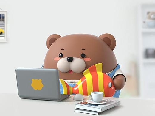 帕比熊工作篇表情