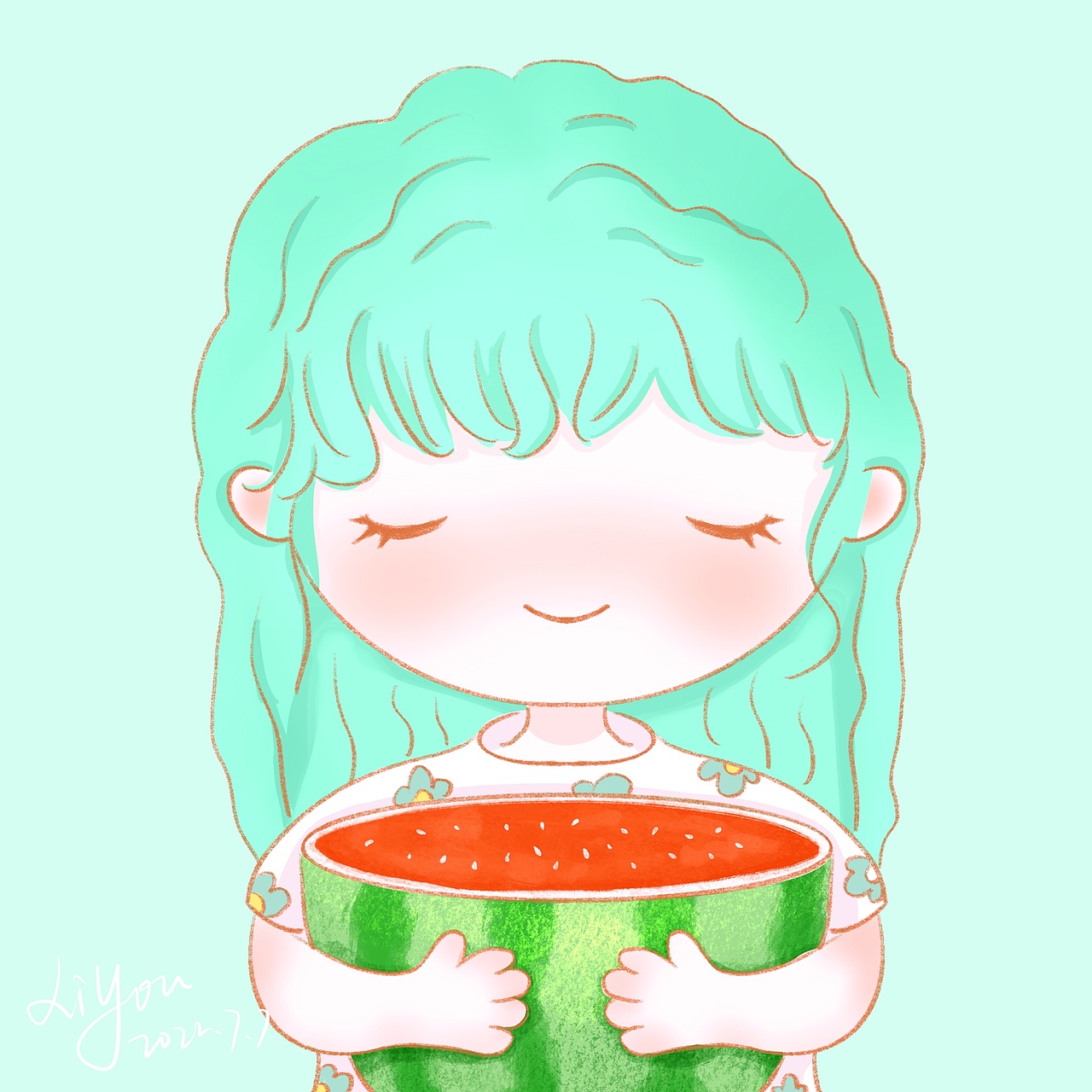 西瓜可爱头像合集