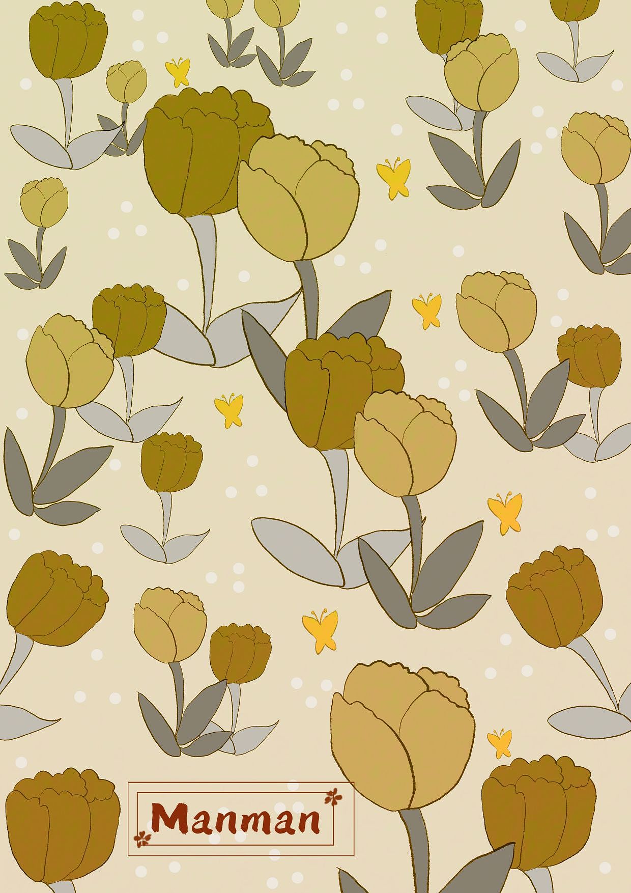 《壁纸花》（图ZMzY4OTYwOTE2） - 商业插画 - 站酷设计师漫漫子麒原创素材 - 站酷ZCOOL