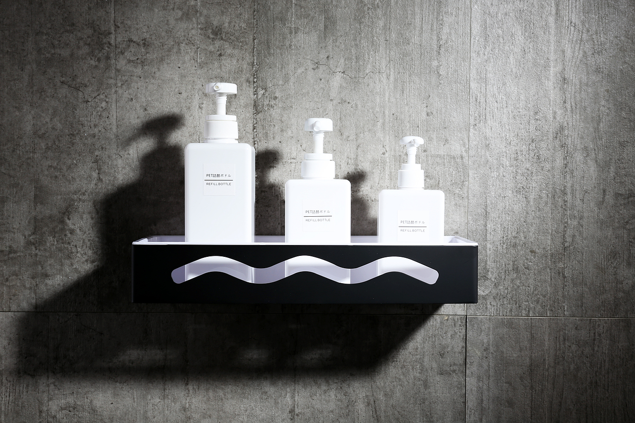 比较喜欢的浴室置物架套图