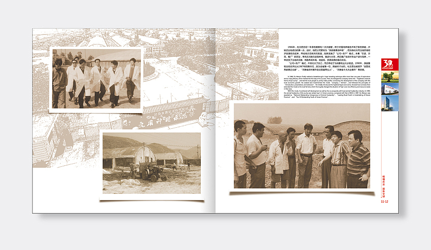 30周年纪念册设计 企业文化册设计 回忆录设计 纪念册设计 精装画册