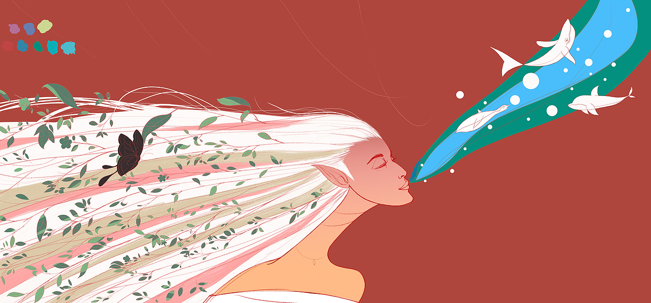 纷飞-自然女神（图ZMjEyNzAyNjY0） - 创作习作 - 站酷设计师墨雨徽原创素材 - 站酷ZCOOL