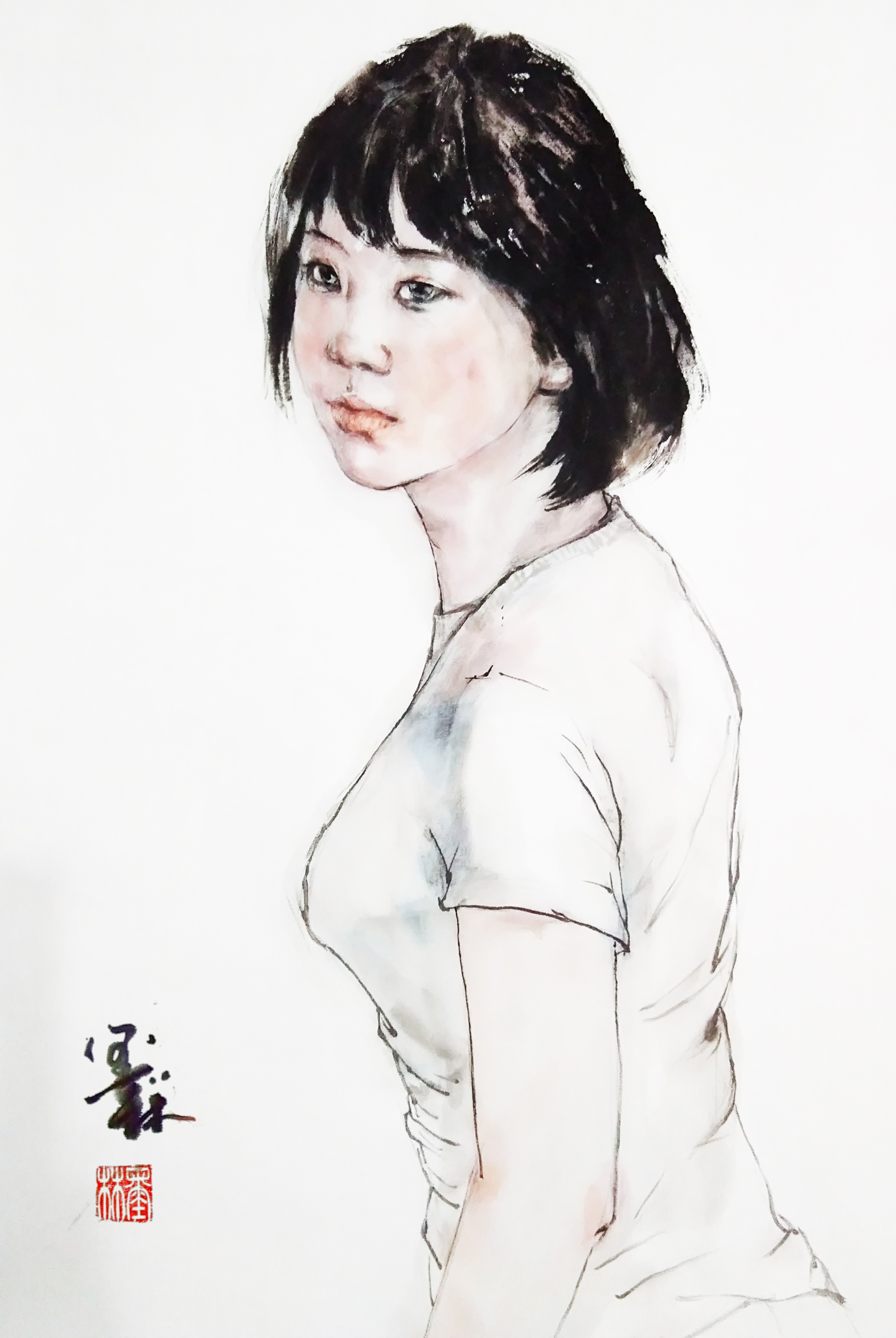 中国画人物写生系列