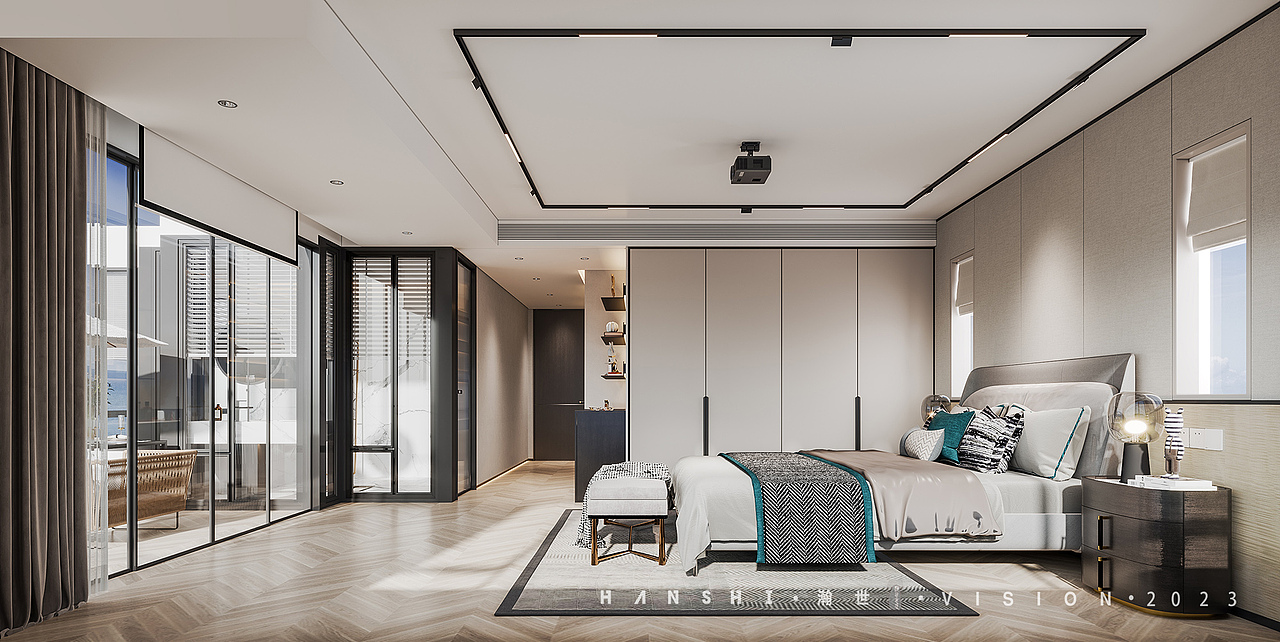 现代轻奢别墅一瀚世表现（图ZMzQ1MTAzNzk2） - 家装设计 - 站酷设计师瀚世高端表现原创素材 - 站酷ZCOOL