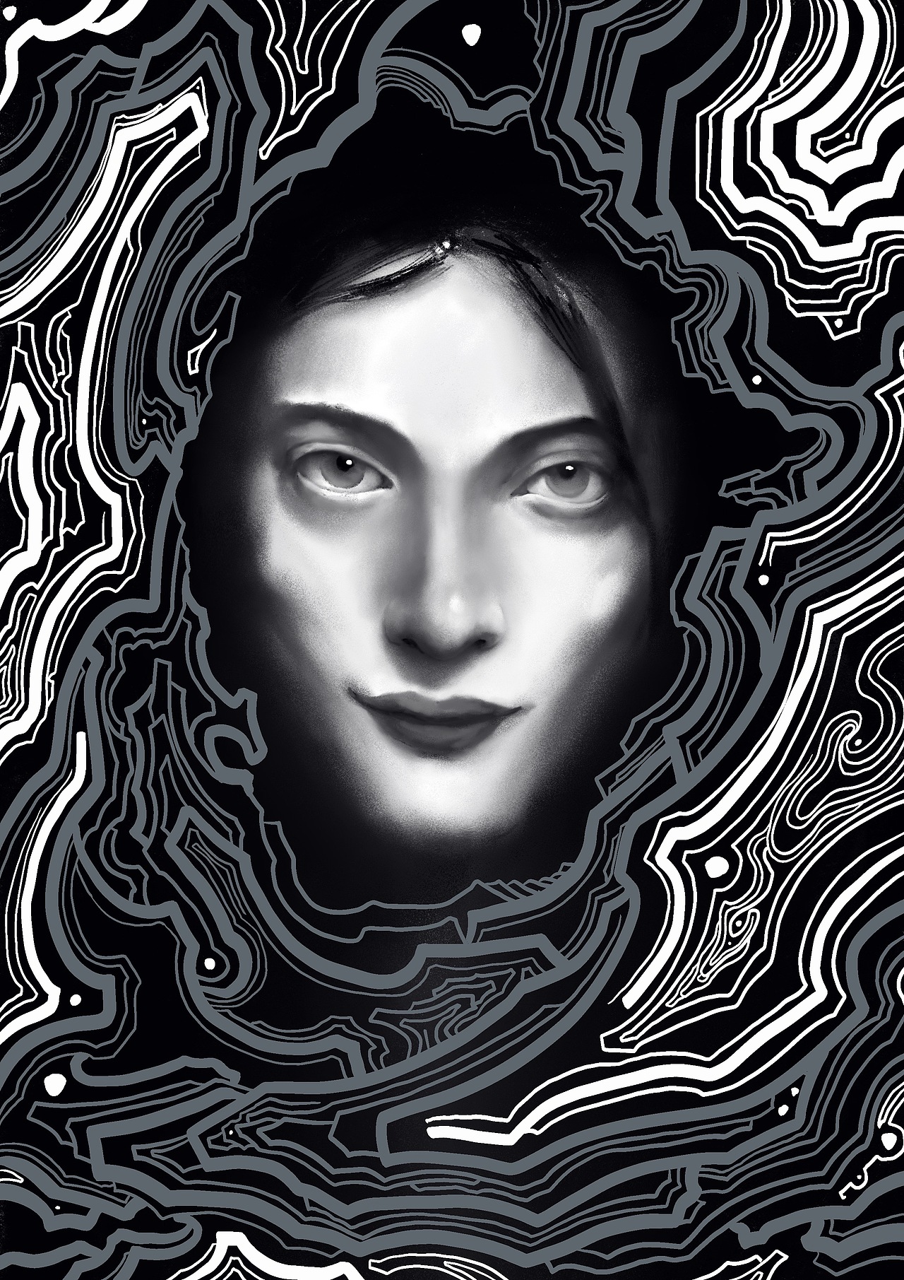 山鬼（图ZMjAzMjEwMDU2） - 创作习作 - 站酷设计师张小波想做木刻原创素材 - 站酷ZCOOL