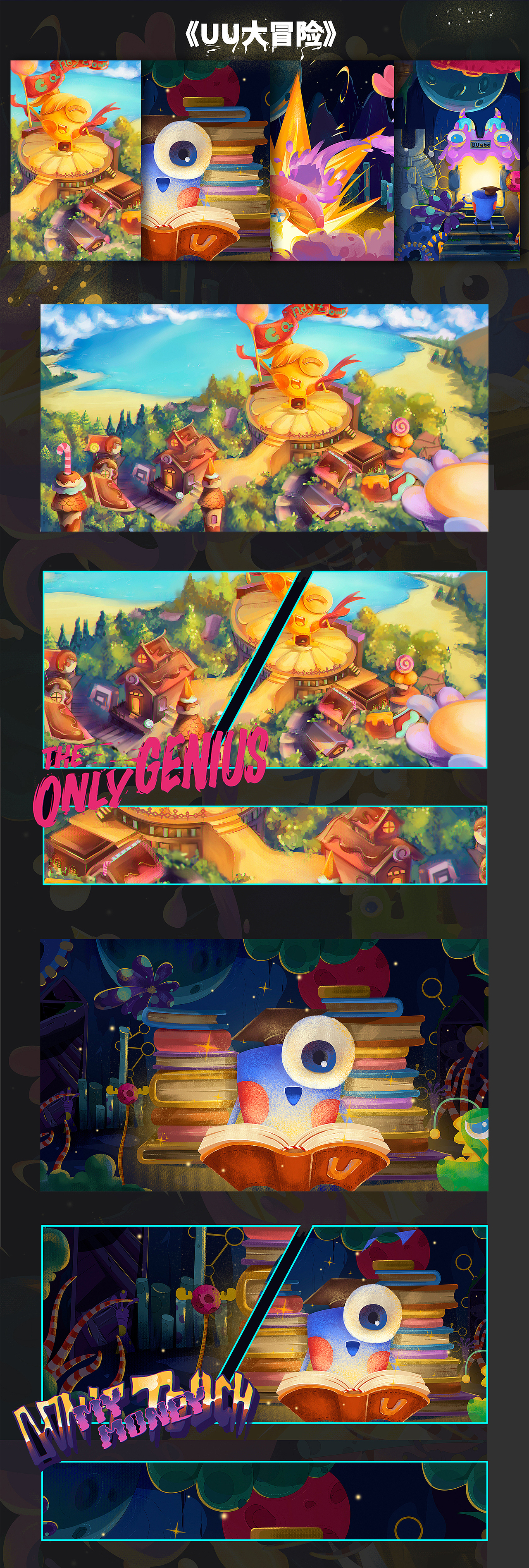 uuabc教育品牌形象IP卡通周边图库衍生品设计（图ZMjUxMTkyNDM2） - 商业插画 - 站酷设计师闪电ZK原创素材 - 站酷ZCOOL