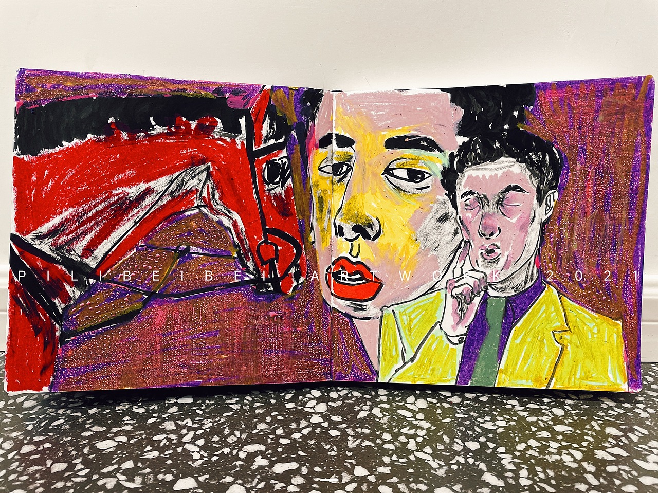 【插画】又，画完一本sketchbook