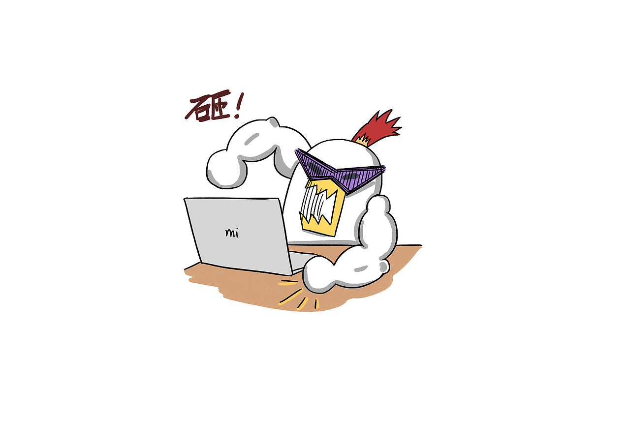 黑嘴鸥湿地保护动物角色设计