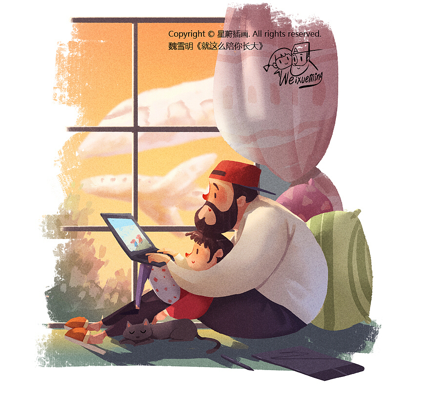 魏雪明 | 画给女儿的一组插画（第5篇）（图ZMjIzODIxODcy） - 商业插画 - 站酷设计师星蔚插画原创素材 - 站酷ZCOOL