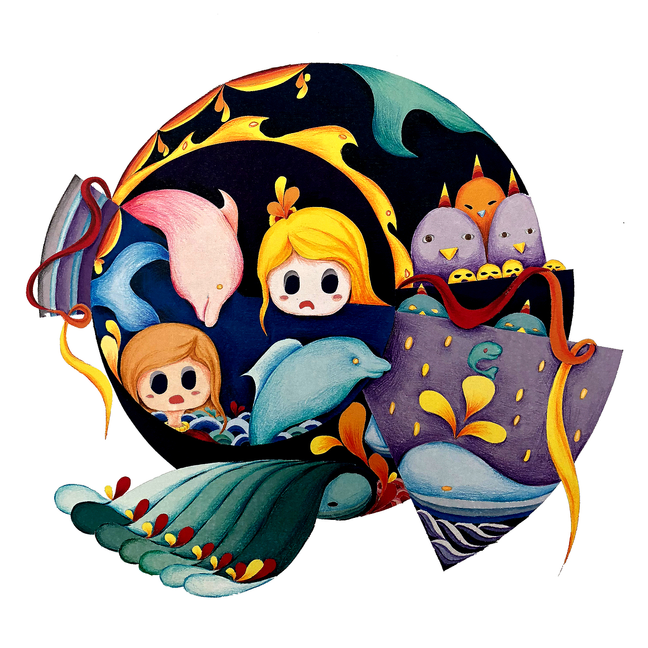 插画设计我们只差一个世界