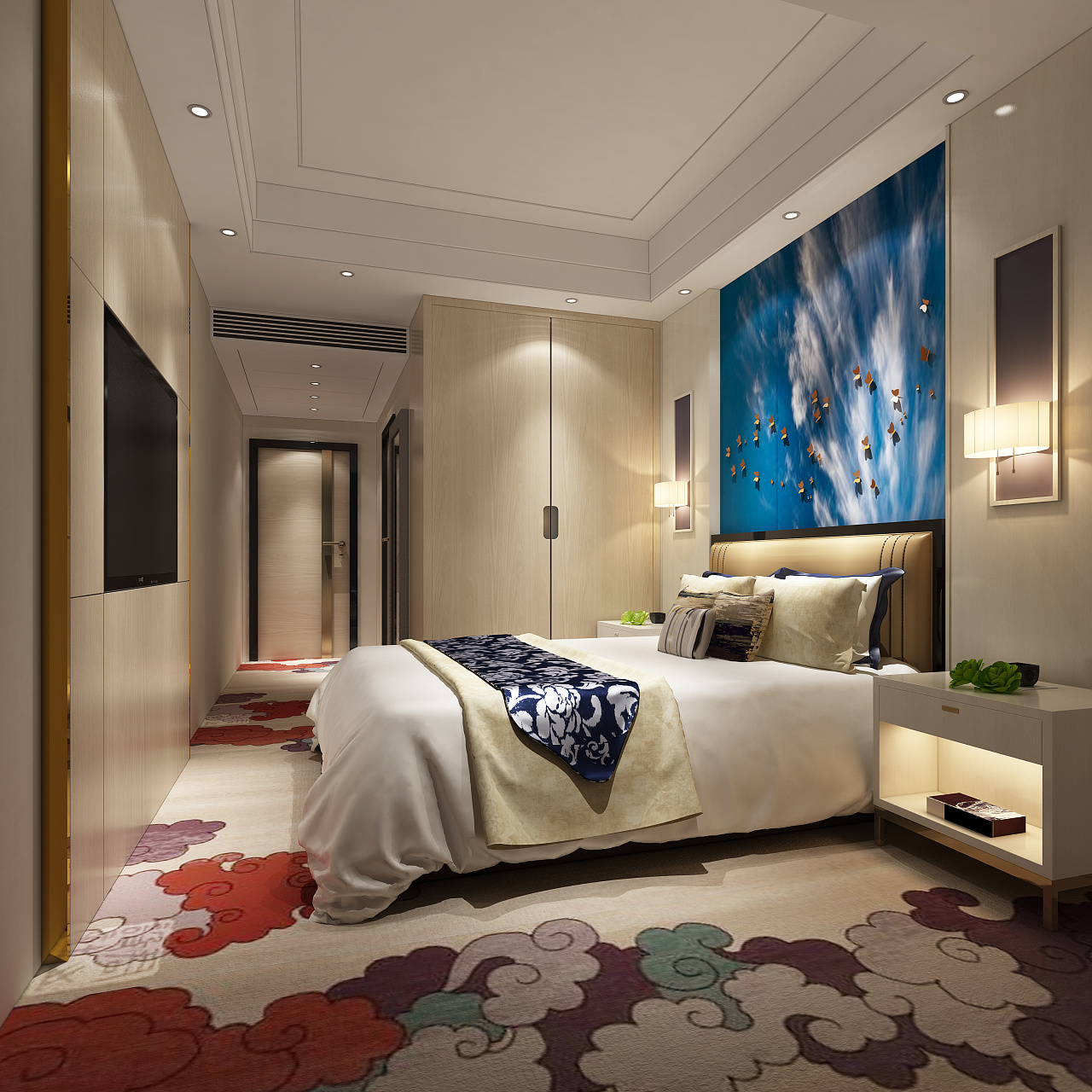 酒店房间|空间|家装设计|室内设计盈盈 - 原创作品 - 站酷 (ZCOOL)