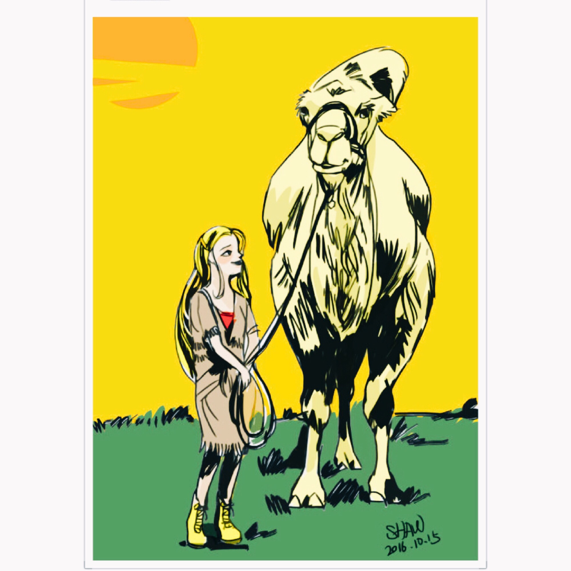 骆驼|插画|插画习作|shaw1983 - 原创作品 - 站酷 (zcool)