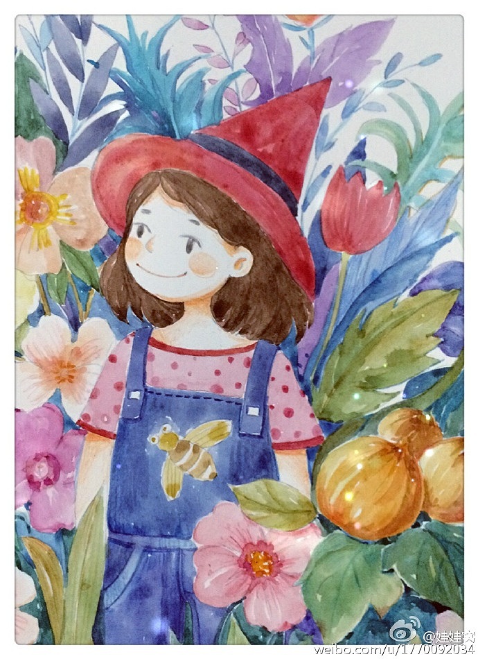 戴红帽子的女孩