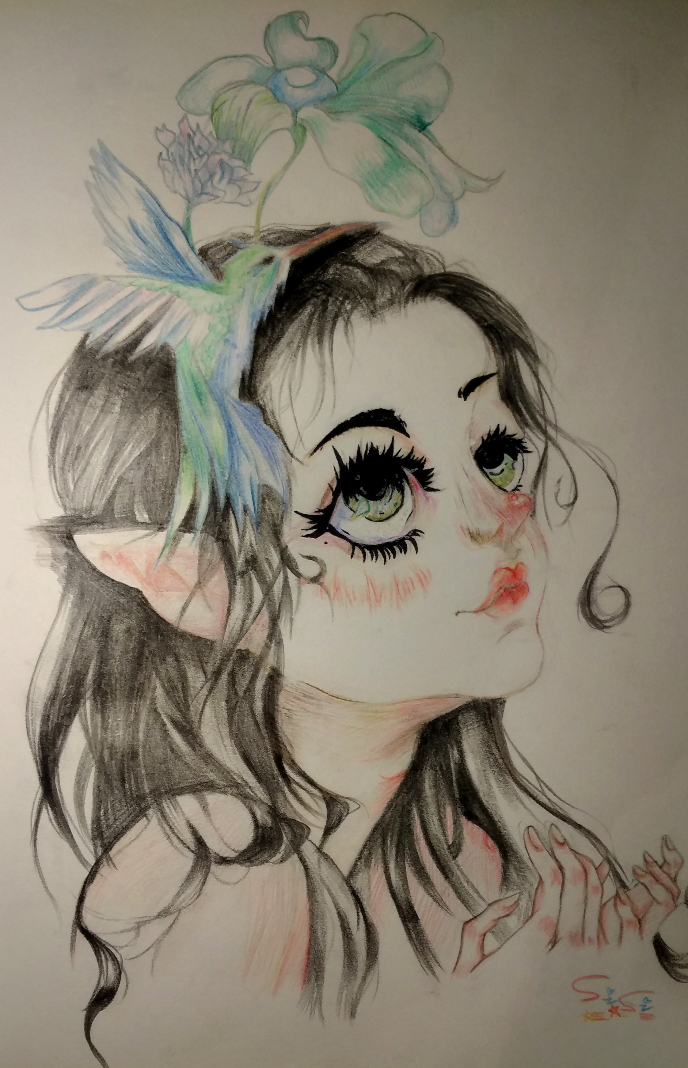 精灵|纯艺术|绘画|阳光的小思思 - 原创作品 - 站酷 (zcool)