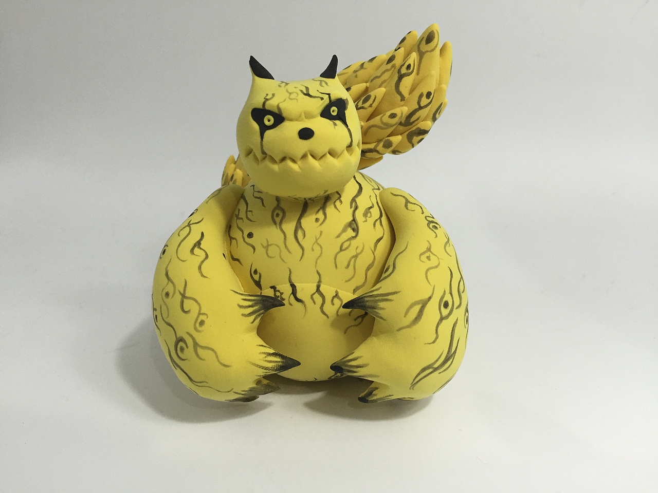 一尾守鹤,身上的花纹画起来真是大费周折!