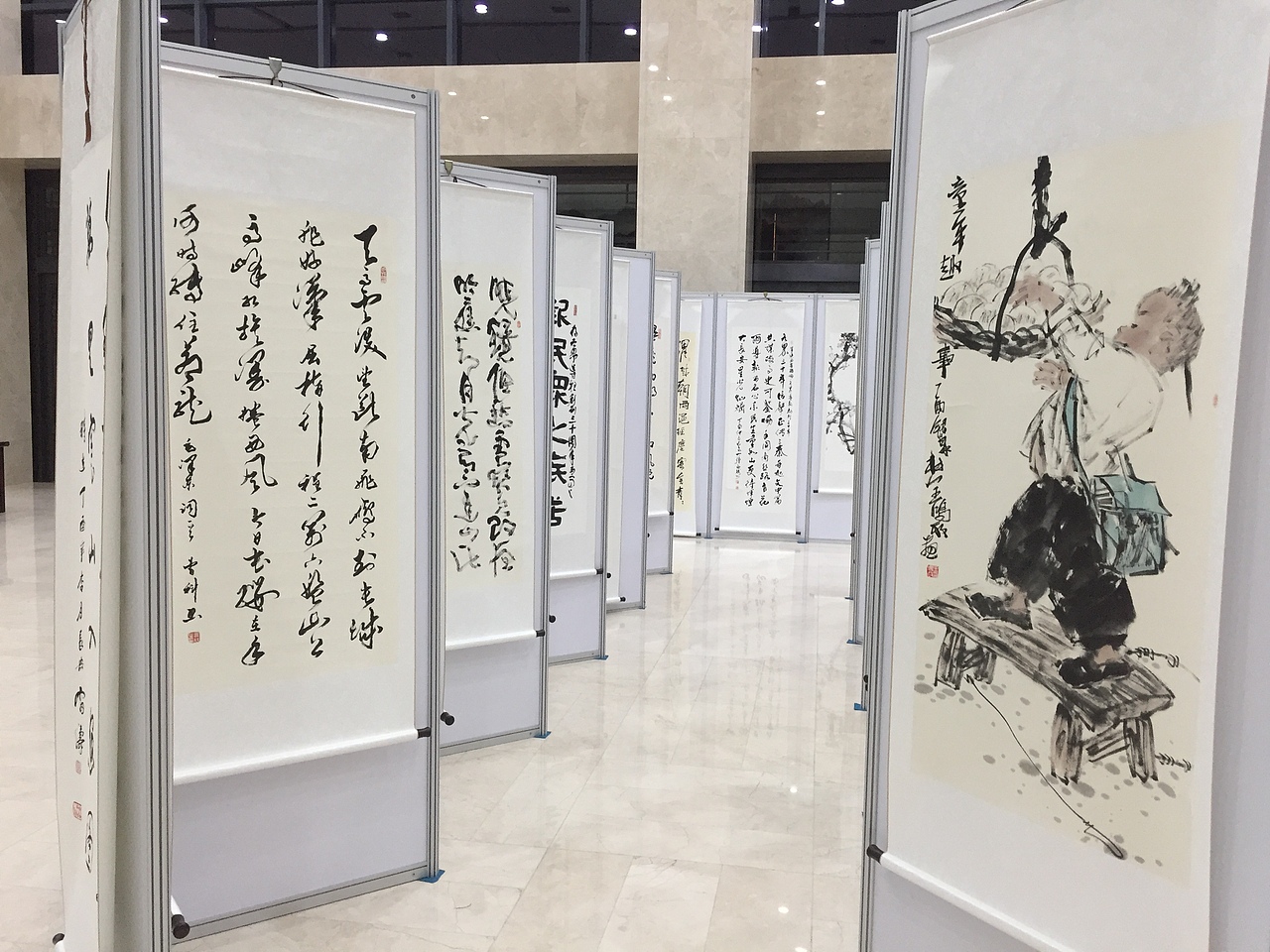 书画展（图ZOTM1MDE1OTY=） - 展陈设计 - 站酷设计师会展设计原创素材 - 站酷ZCOOL