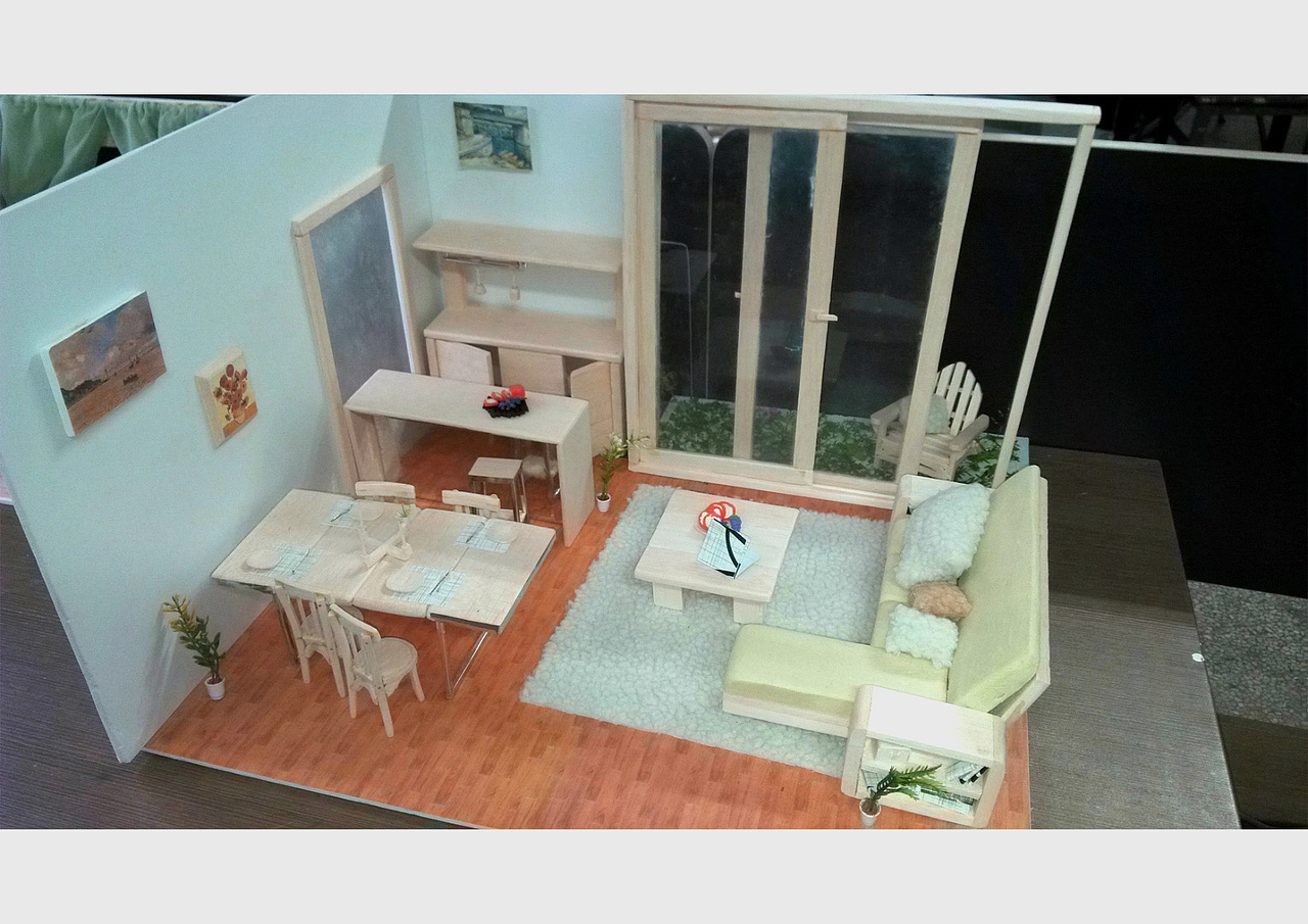 室内家具手工模型