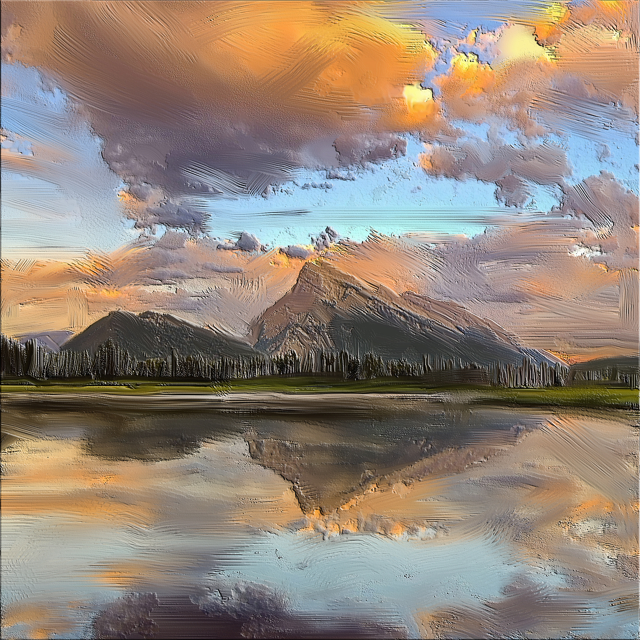 油画风景|平面|图案|crl2011095002_原创作品-站酷zcool