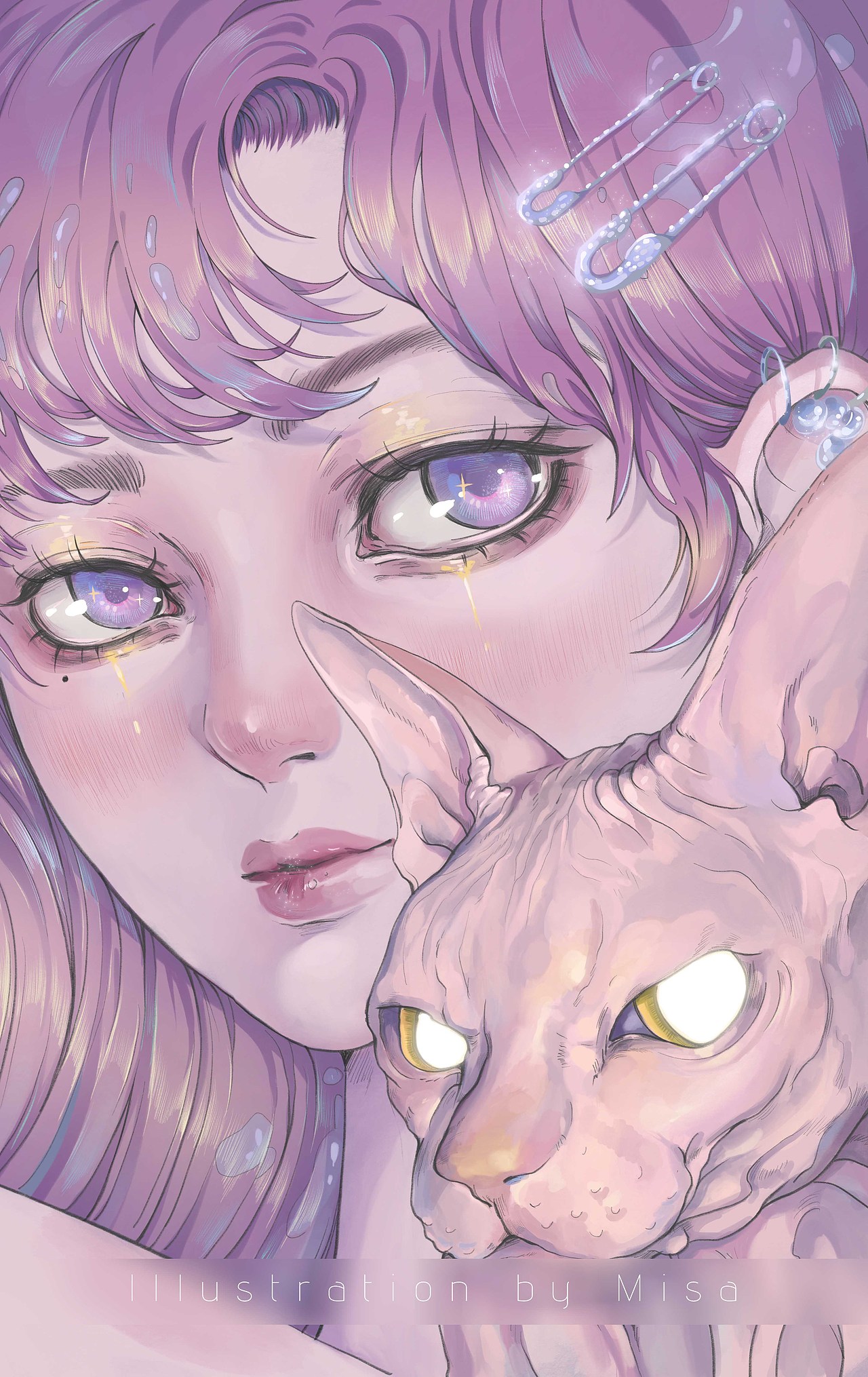 原创插画系列《乱蟲少女》（图ZMjc5NTk0OTg4） - 艺术插画 - 站酷设计师梅沙misa原创素材 - 站酷ZCOOL