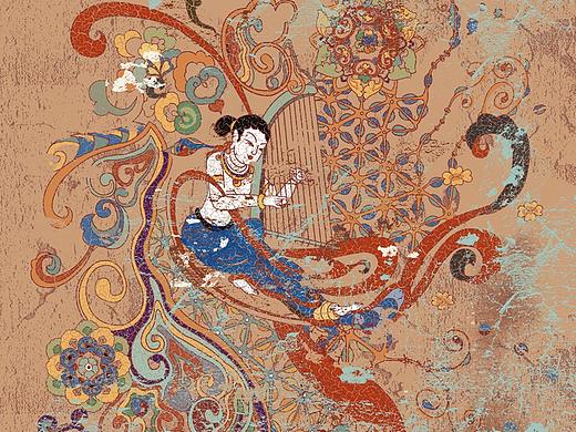 敦煌丝路主体服装图案设计——达利2013年新品发布
