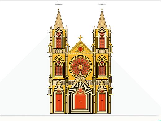 圣心大教堂  AI创作