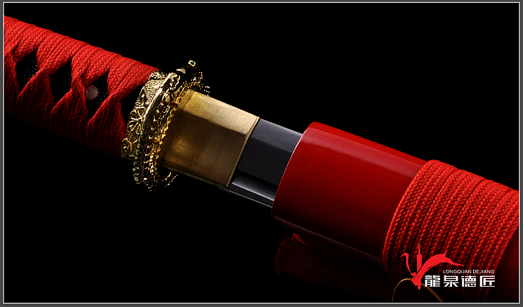 德匠堂宝剑-龙泉刀剑-金龙唐刀|锰钢(DJ-3288)