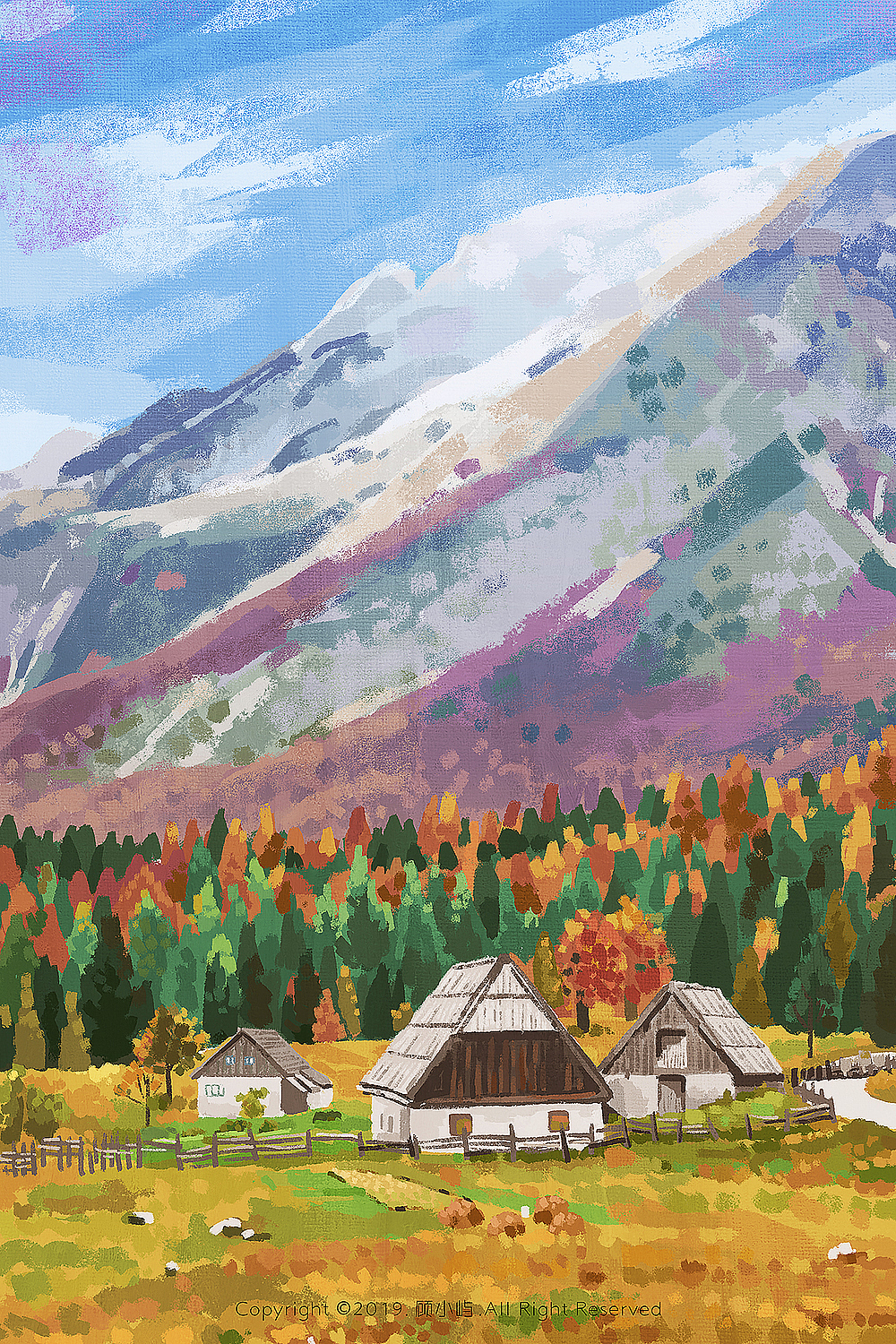 风景速涂丨合集（图ZMTY0NDc0Mzcy） - 创作习作 - 站酷设计师顾小屿原创素材 - 站酷ZCOOL