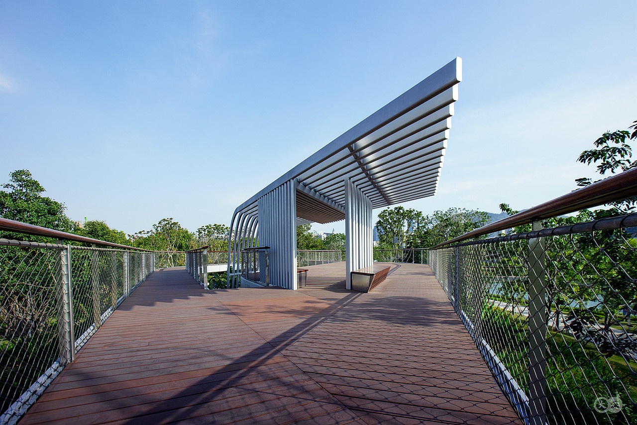 桂湾公园景观摄影|躺在地面的前海新地标