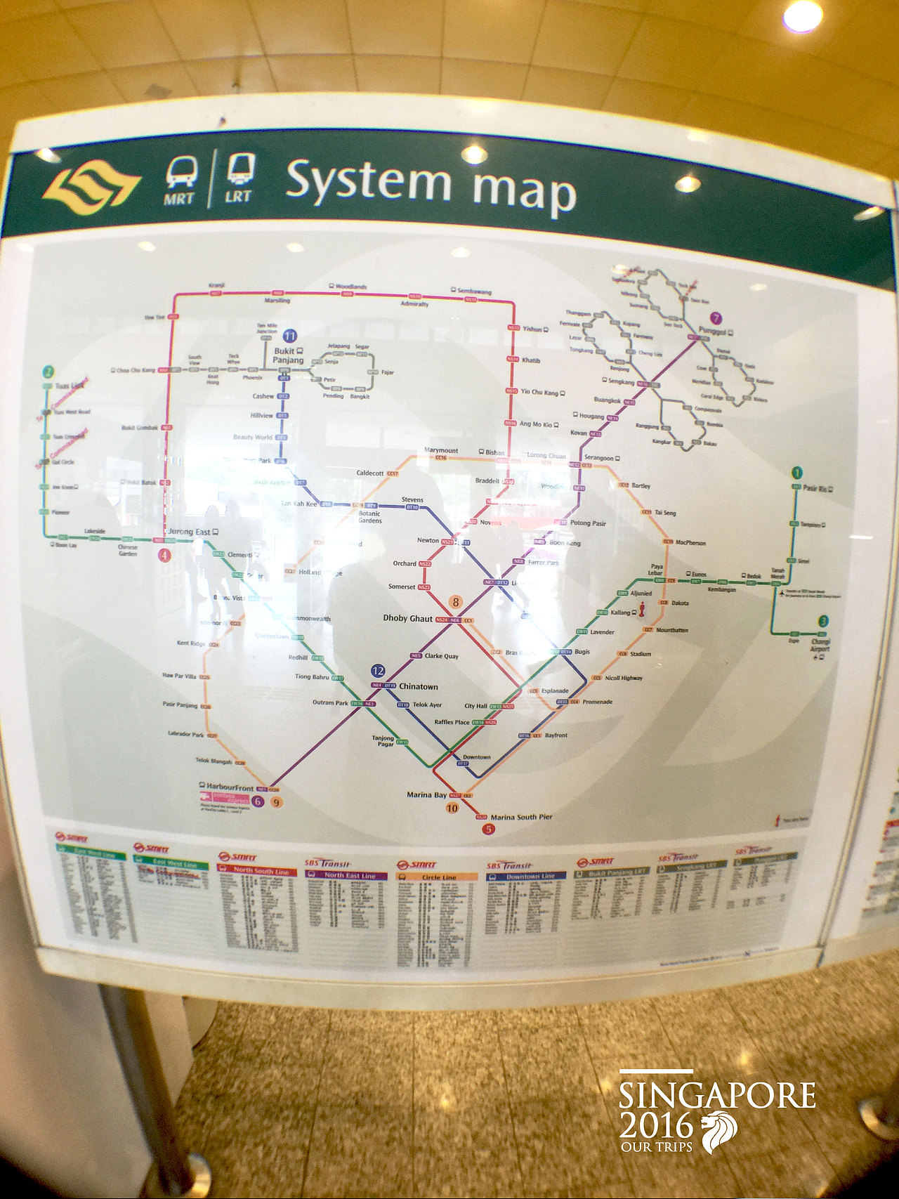 瞧瞧这独特的由当地各国文化融汇而成的配色和中英文搭配,真是看得我自惭形秽!(发誓回国好好做设计,要进步啊!要凶猛地向前啊!)
接着,去EW15的红点设计博物馆,一进地铁就被翡翠绿配色的地铁导视系统的美折服,然后一直拍啊嗷嗷叫啊!