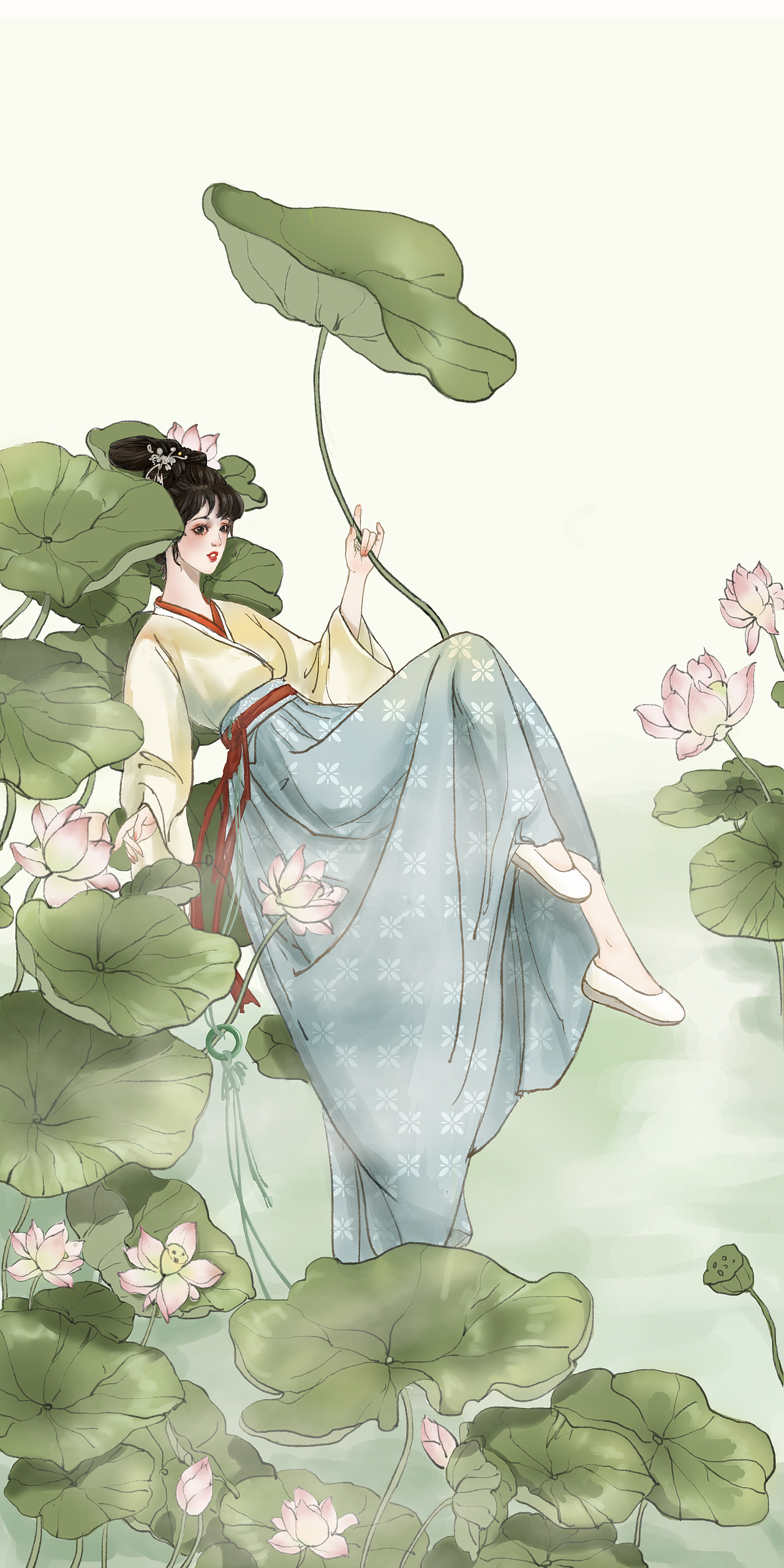 存稿古风少女歌剧|插画|创作习作|乌鸦像写字台z_原创作品-站酷(zcool